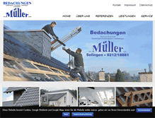 Tablet Screenshot of muellerdach.de